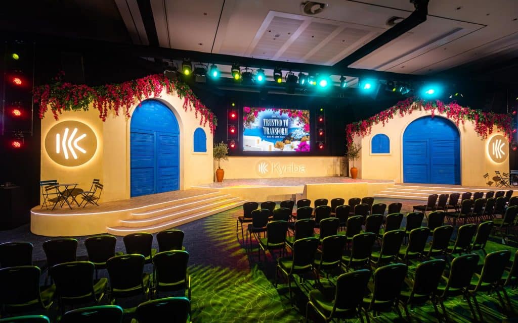 Corporate event stage